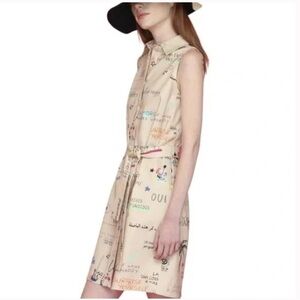 Vilagallo Sleeveless Shirtwaist Dress Spanish Size 40/US 6 Classic with a Twist